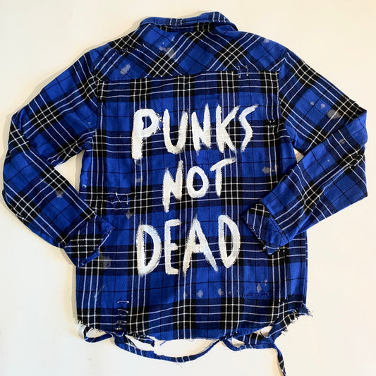 "Punks Not Dead" Flannel